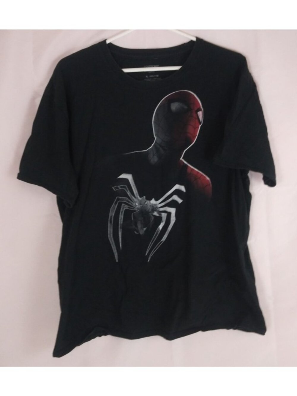 Marvel Superhero Spider-Man Black Men's T-Shirt Size XL